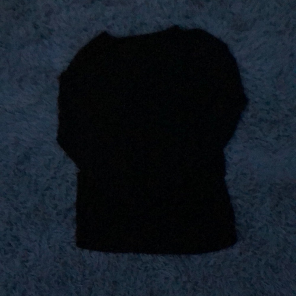 Long Sleeve Plain Black Shirt